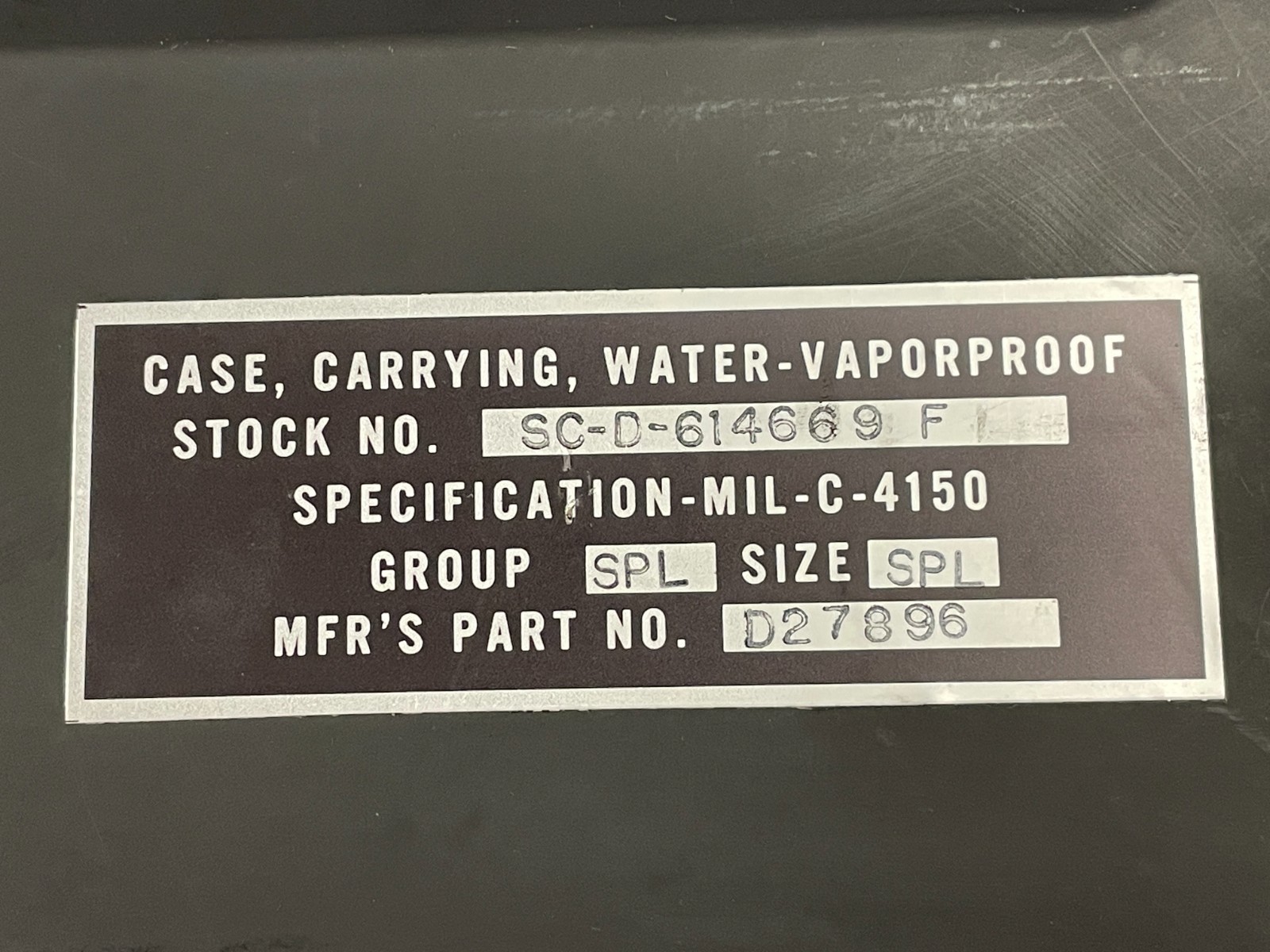 Metal Storage Case for Army Night Vison Sight / Starlight Scope