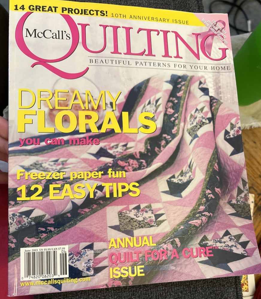 Rare McCall's QUILTING June 2003 Quilt Patterns Bk