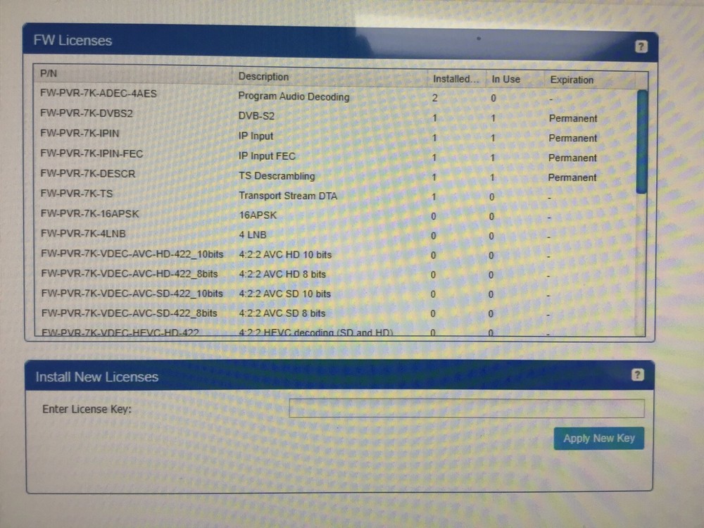 Harmonic ProView 7100 7110 PVR-7K*248723 with Licenses Audio Decoding Descramble