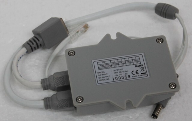 1 port General PoE Splitter Model：SL1212D1