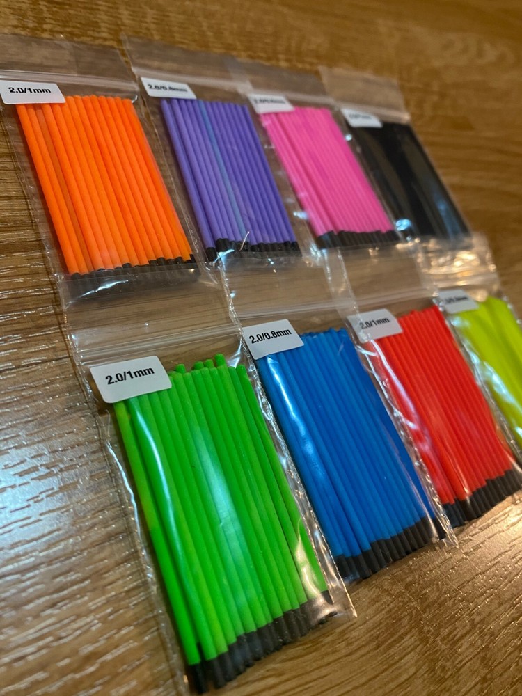Pole float hollow 2.0mm tips various 25 pack  (pole float making materials)
