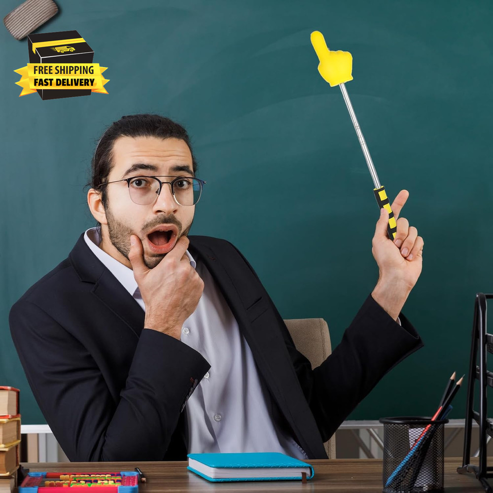 Big Pointer Finger Stick,Extendable Pointer Finger with Soft Grip Handle for Tea