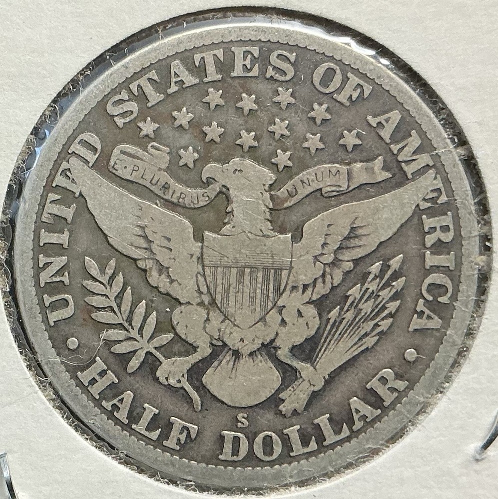 1913 S BARBER 50C HALF DOLLAR GOOD