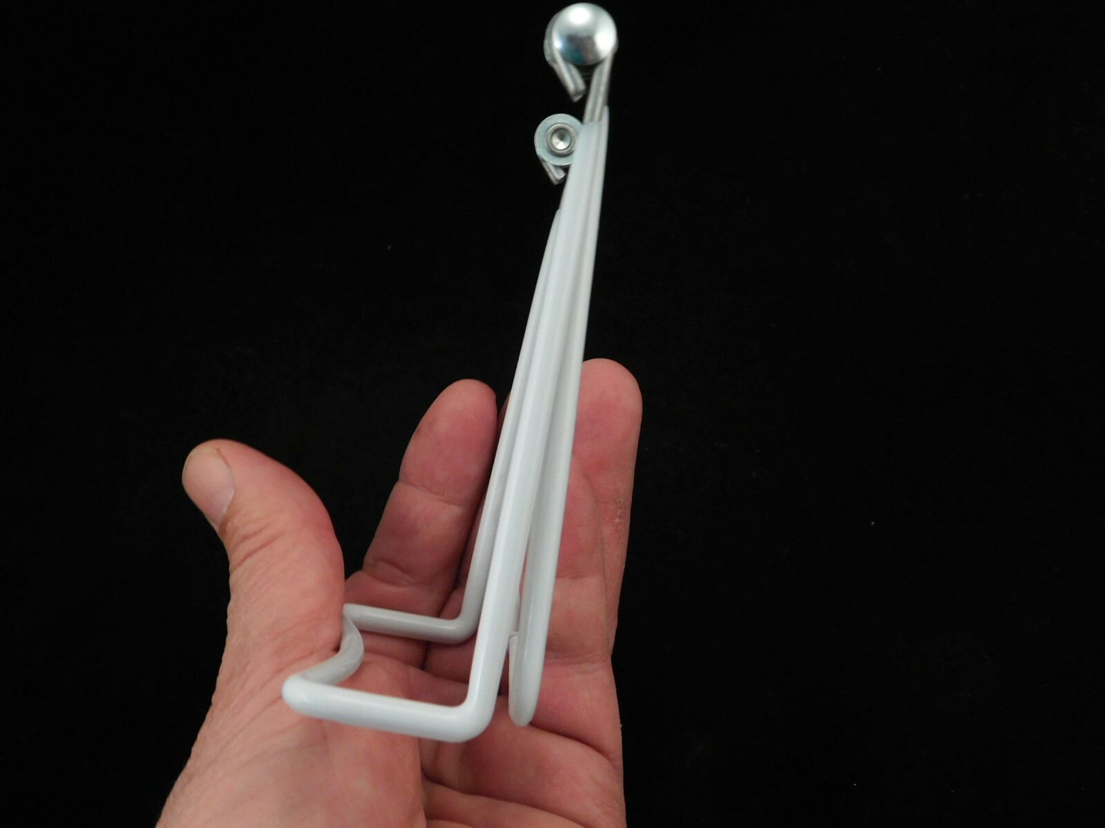 Easel Display Stand Adjustable White Vinyl Coated Medium Size