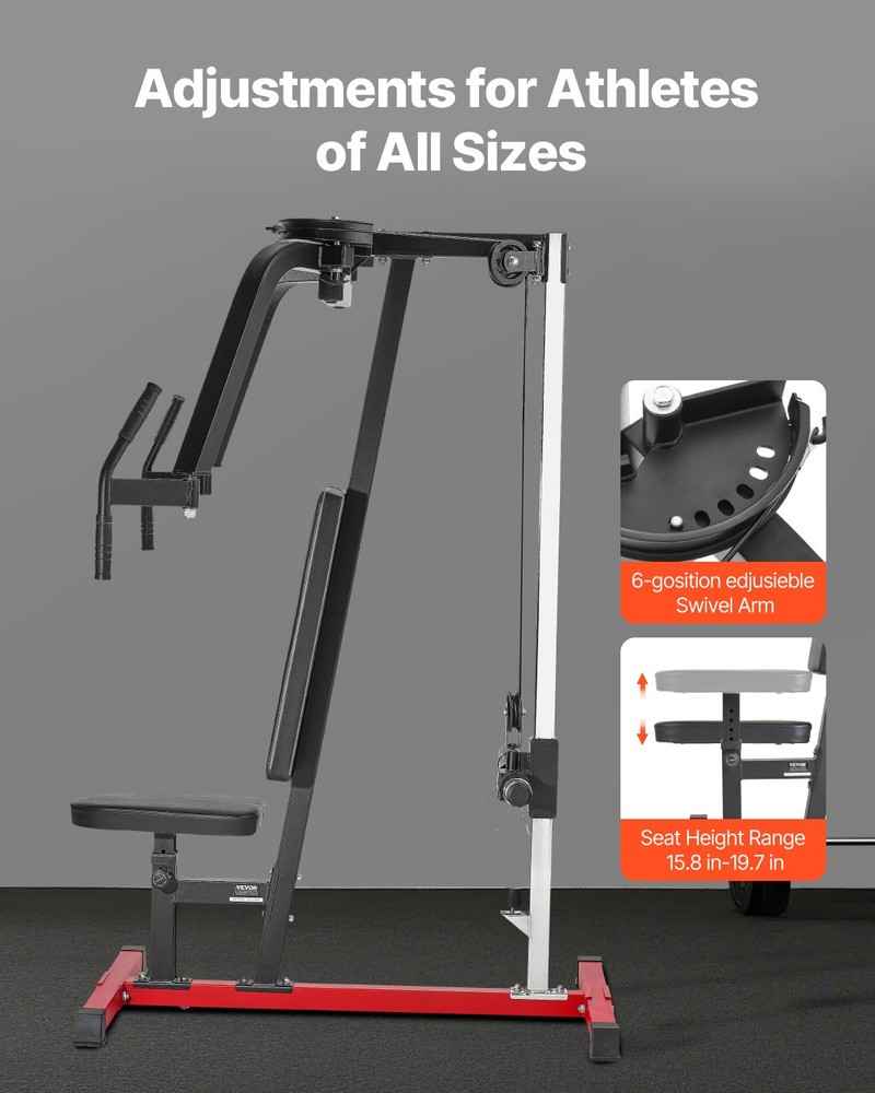 VEVOR Chest Fly Machine Adjustable Fly and Reverse Delt Machine Upper Body