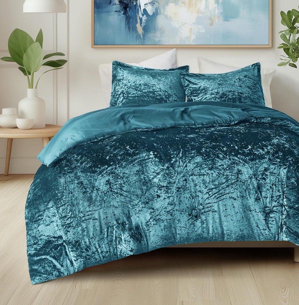 Juliette Luxe Comforter Set Velvet Lush W/ Soft Brushed Microfiber Reverse All