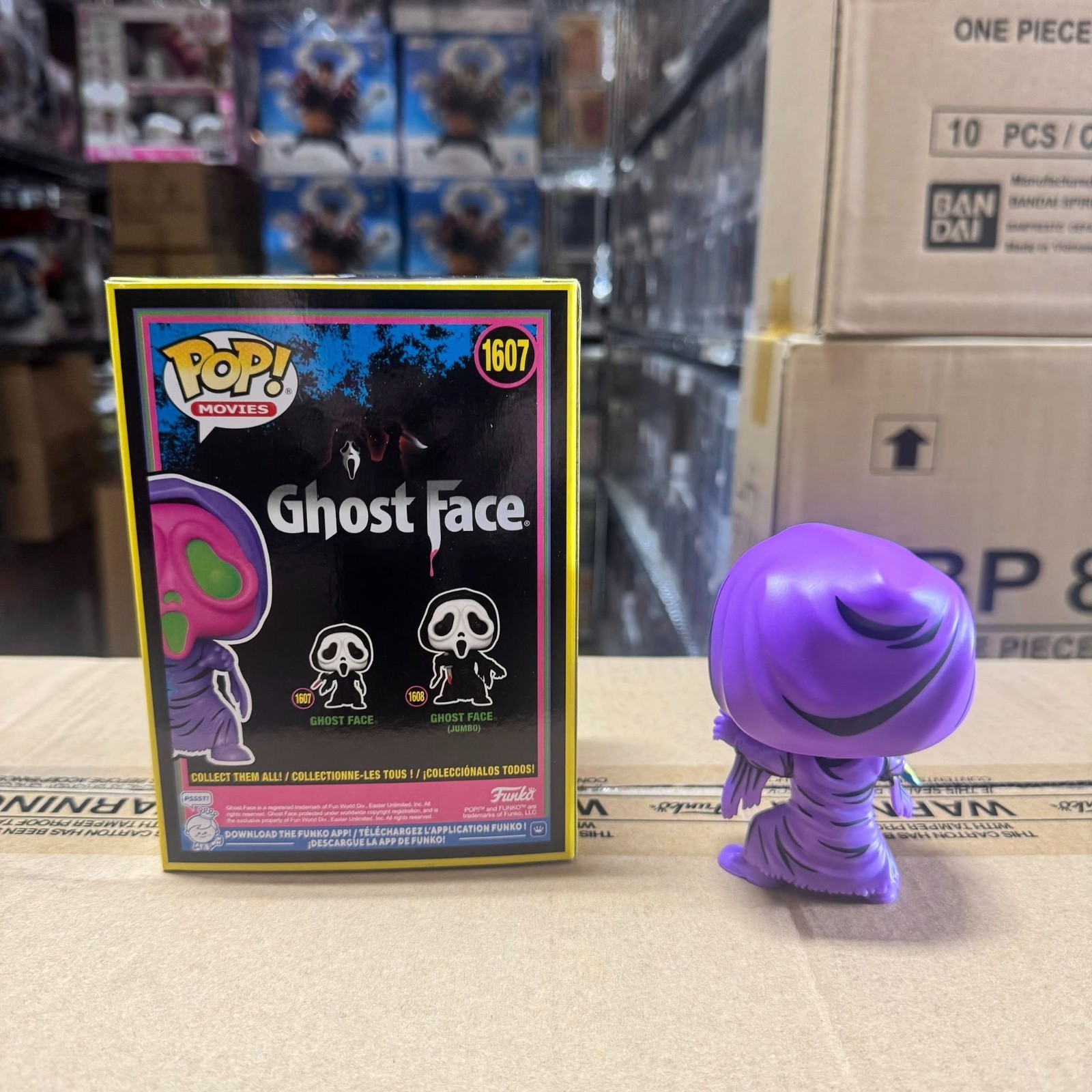 Funko Pop! Scream Ghost Face Black Light Vinyl Figure #1607 - EE exclusive