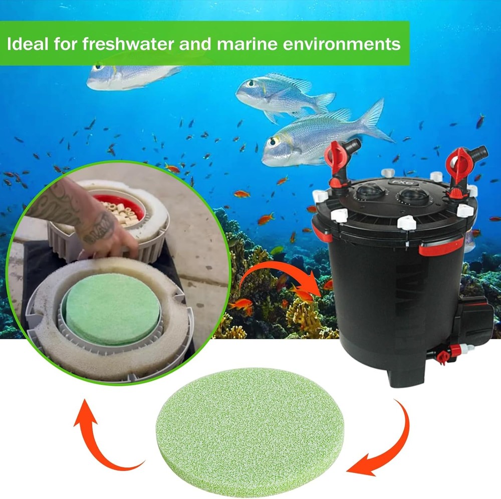 6 Pack Poweka Aquarium Filter Pads Phosphate Reducer Compatible with Fluval FX