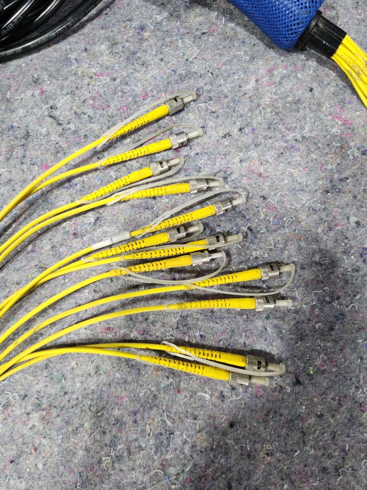 100' OCC DX 12-Strand Broadcast Single Mode ST/ST Bend Tolerant OFNR Fiber Cable