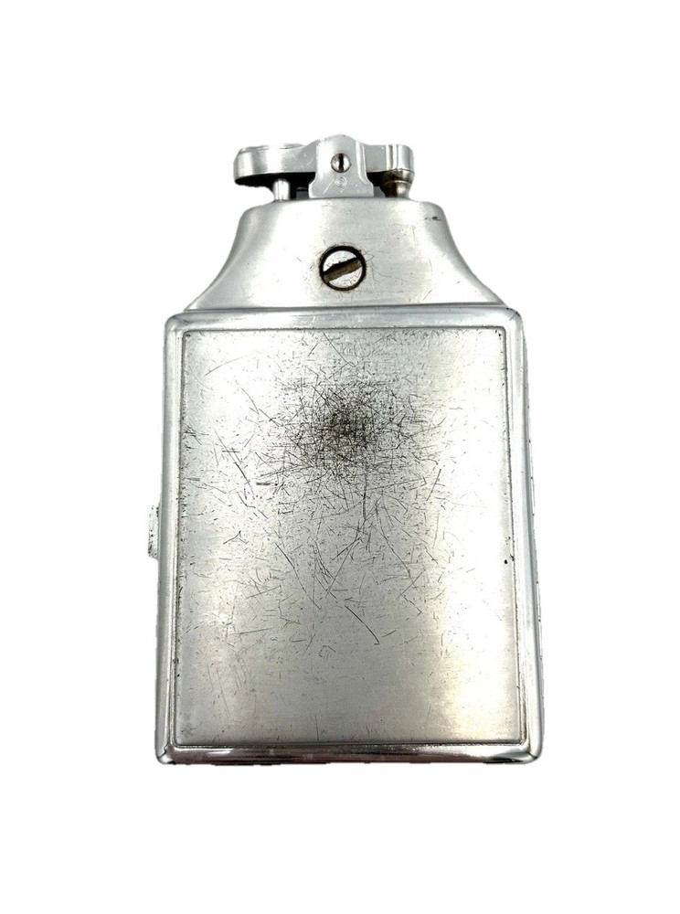 Vintage Ronson Mastercase Metal Silver Tone Cigarette Case Lighter Untested