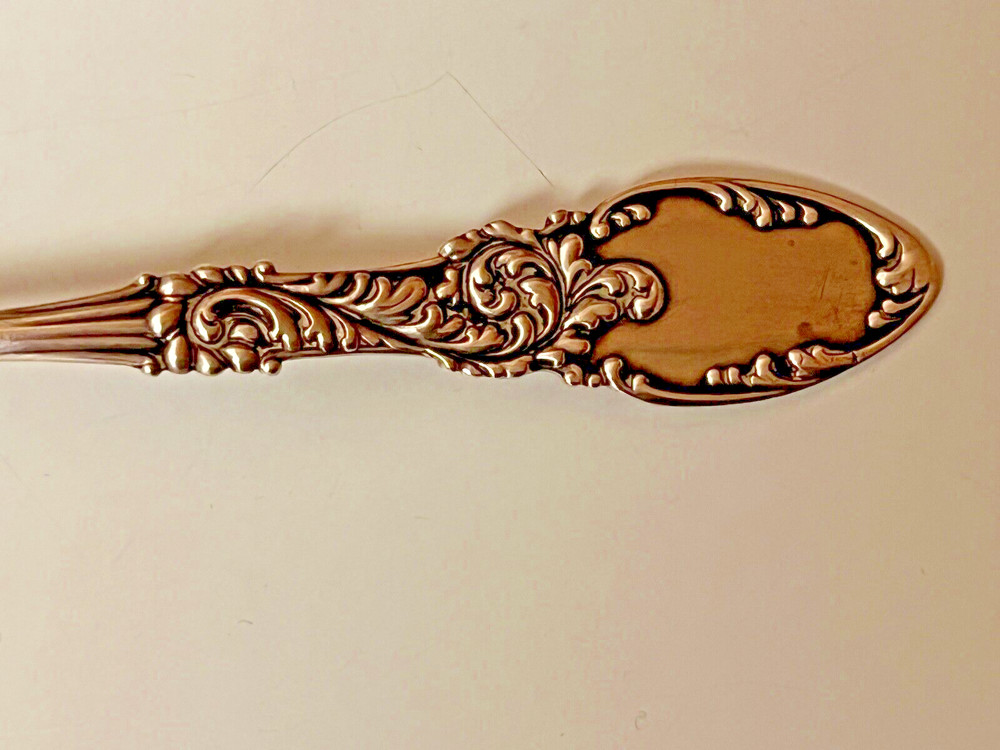 Sterling Silver Square Shaped Slotted Spoon Marked