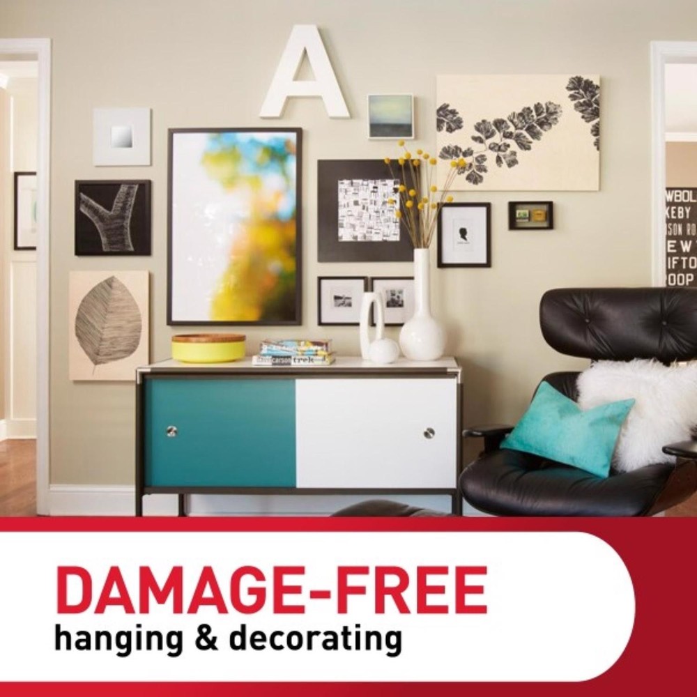 3M Command Plastic Coated White Small Picture Hanger 5 lb 3 pk