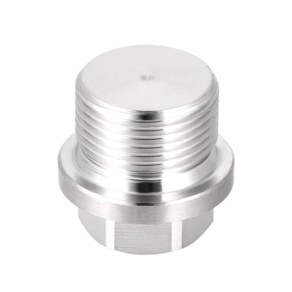 M22 x 1.5 Male Hex Head Plug Stainless Steel Solid Thread Pipe Fitting