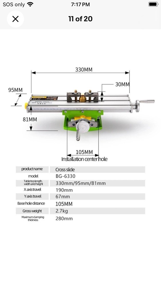 Drill Vise Fixture Working Table Mini Precision Milling Machine Worktable