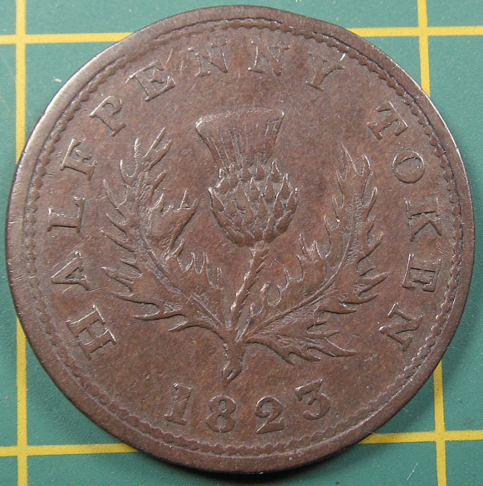 1823 Nova Scotia 1/2 token NS-1A1