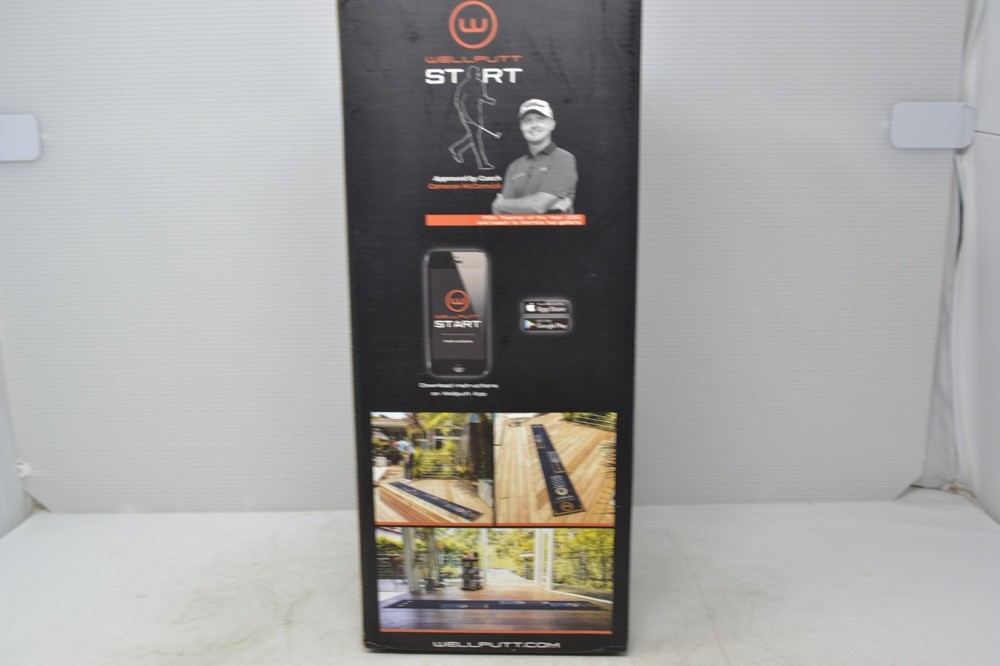 WELLPUTT Start Golf Putting Training Mat 10ft Practice Tool