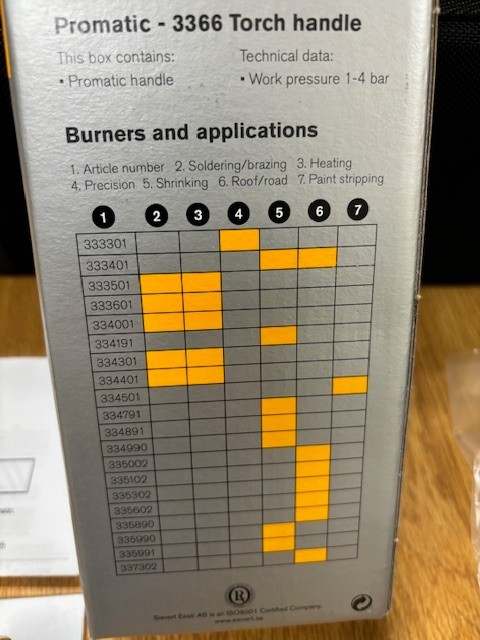 Sievert 3341 LP Gas Torch Kit