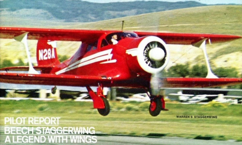 BEECH STAGGERWING G17S PLAN + CONSTRUCTION ARTICLE for 32" UC Model Airplane
