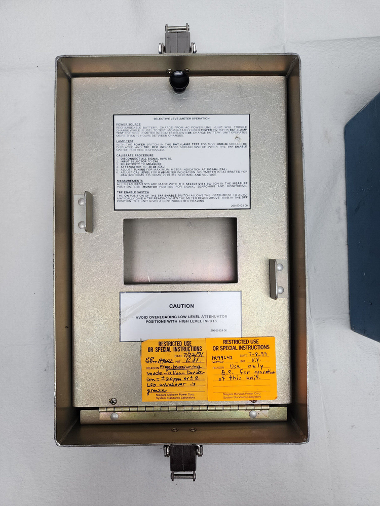 Rycom Instruments Inc. 6021A Selective Levelmeter FOR PARTS