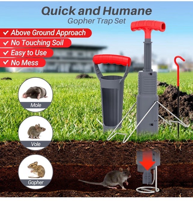 Bugnix Gopher Trap Set, New & Sealed!