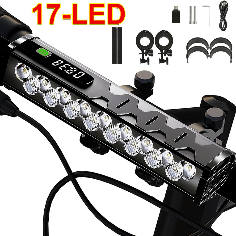 5000 Lumen Bike Lights Rechargeable Bicycle Light Super Bright Bicycle Headlight