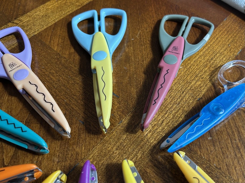 Scissors Set Different Patterns Craft Scissors for Teachers, Scrapbooking,