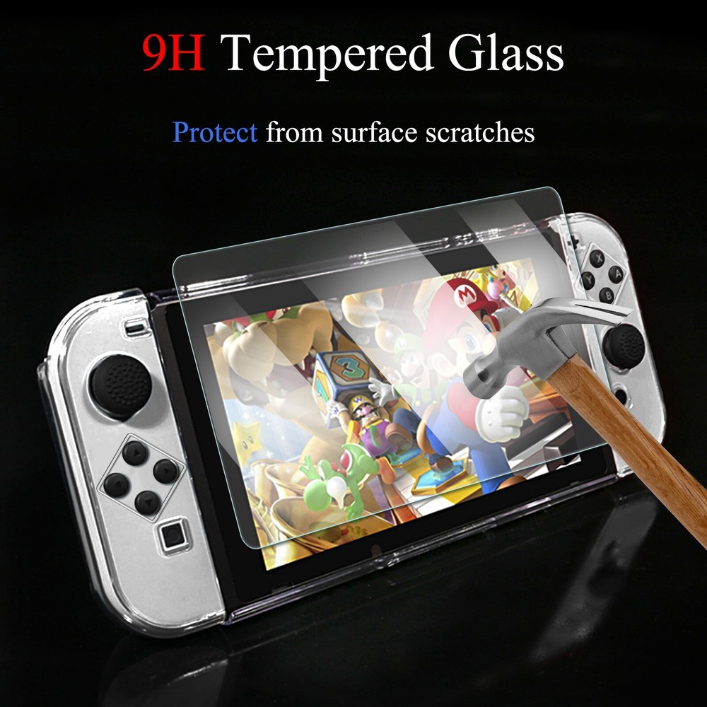 JOYHPAMTA Nintendo Switch Tempered Glass Screen Protector for Oled (3 Pack)