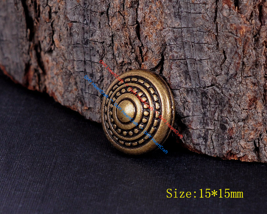 20PC Solid Pyramid Shaped Brass Fast Studs Rivets for Leathercraft Bag Shoes