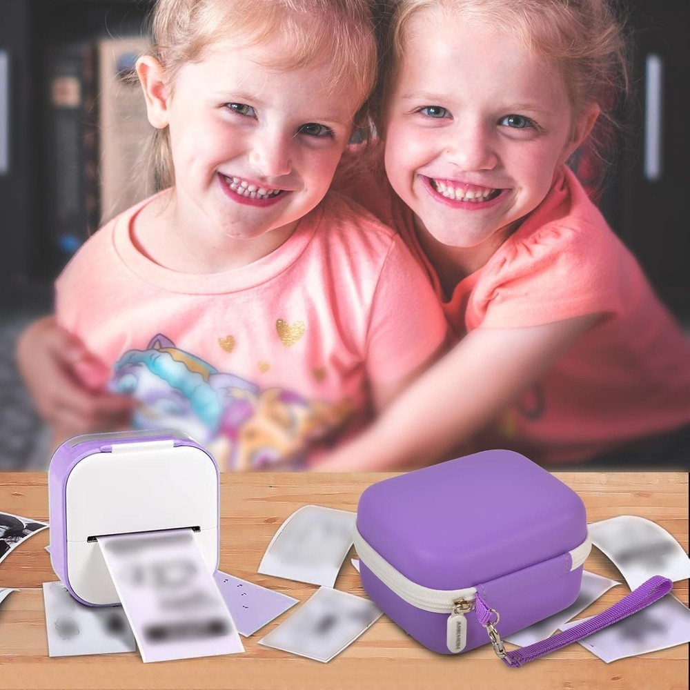 Compact and Stylish Label Maker Storage Case for Memoking T02 & Phomemo Models