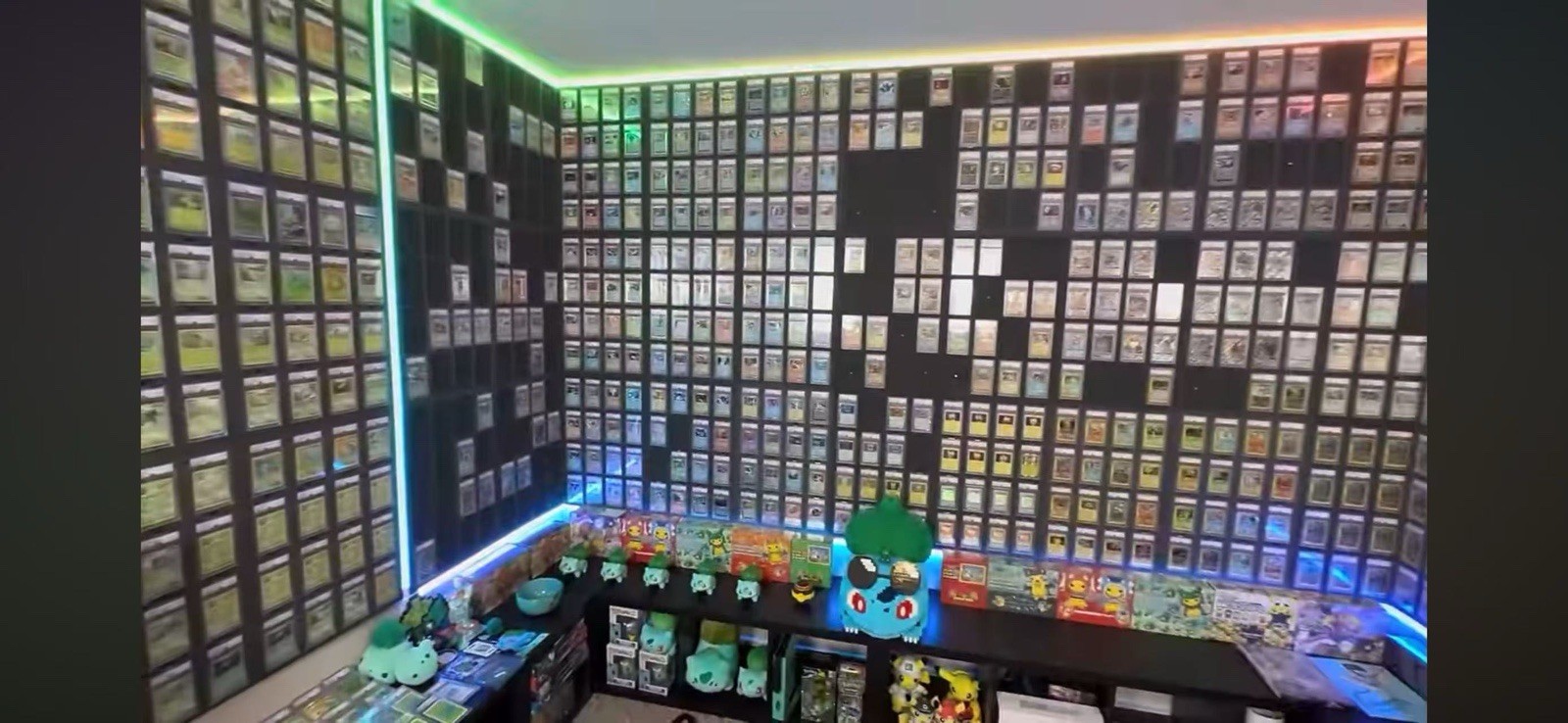 Graded Cards Wall Mount display Premium– Custom 9-Slab Frame | PSA / CGC