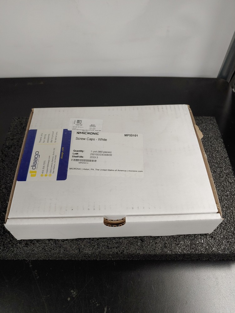 960 Box MICRONIC MP53101 Screw Caps White