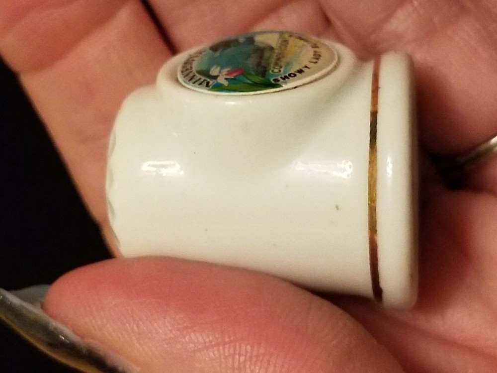 MINNESOTA Ceramic Thimble Loon