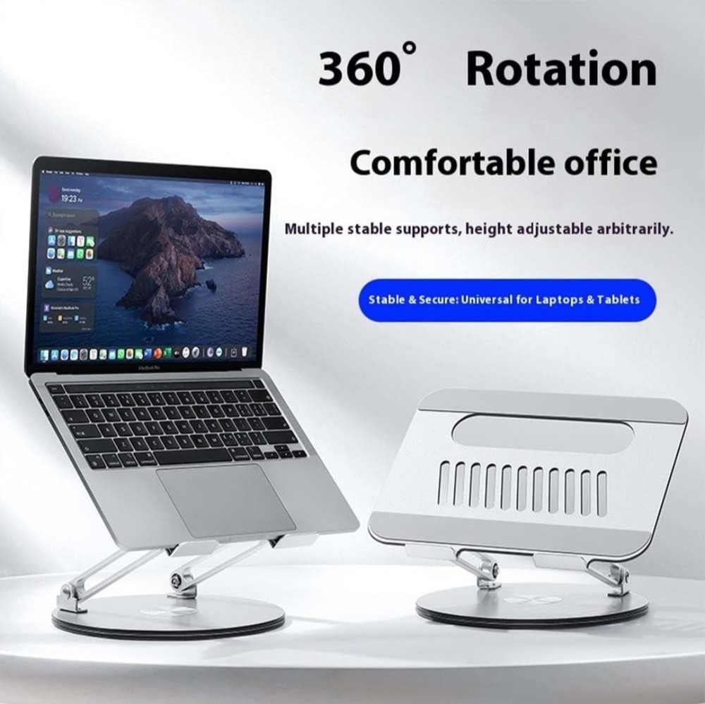 Adjustsble Laptop Stand - NEW Rotating Metal