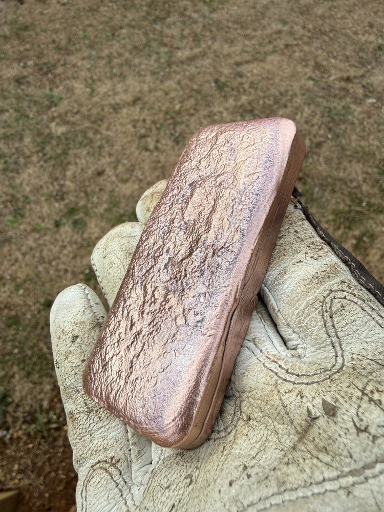 Hand Poured pure copper Bars 1lb each