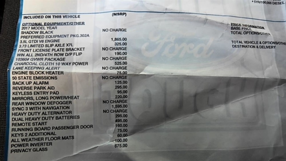 Front Windshield Mounted Fits 15-19 TRANSIT 150 480879
