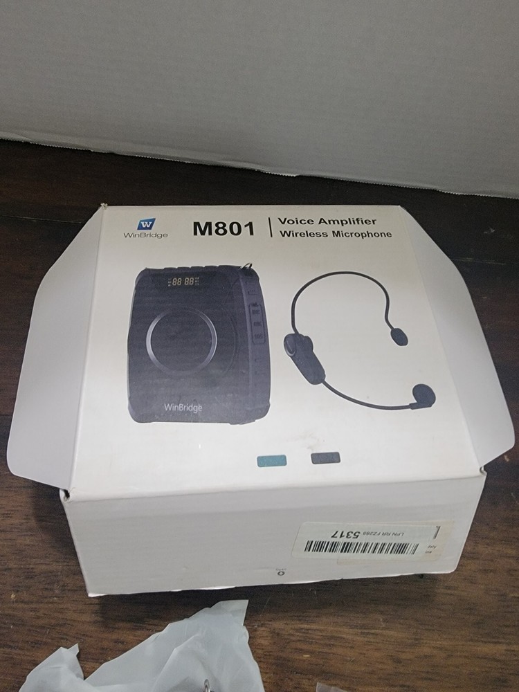 WinBridge Voice Amplifier Bluetooth Wireless Microphone M801 Tested Works