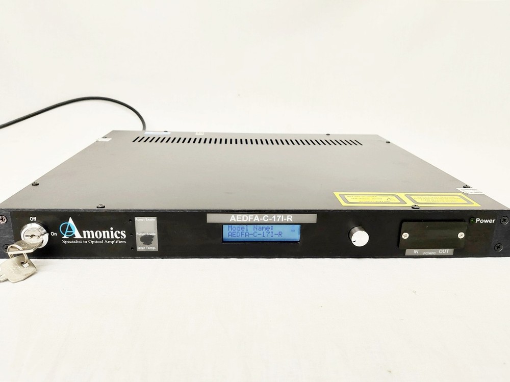 Amonics AEDFA-C-17I-R EDFA Optical Amplifier WORKING