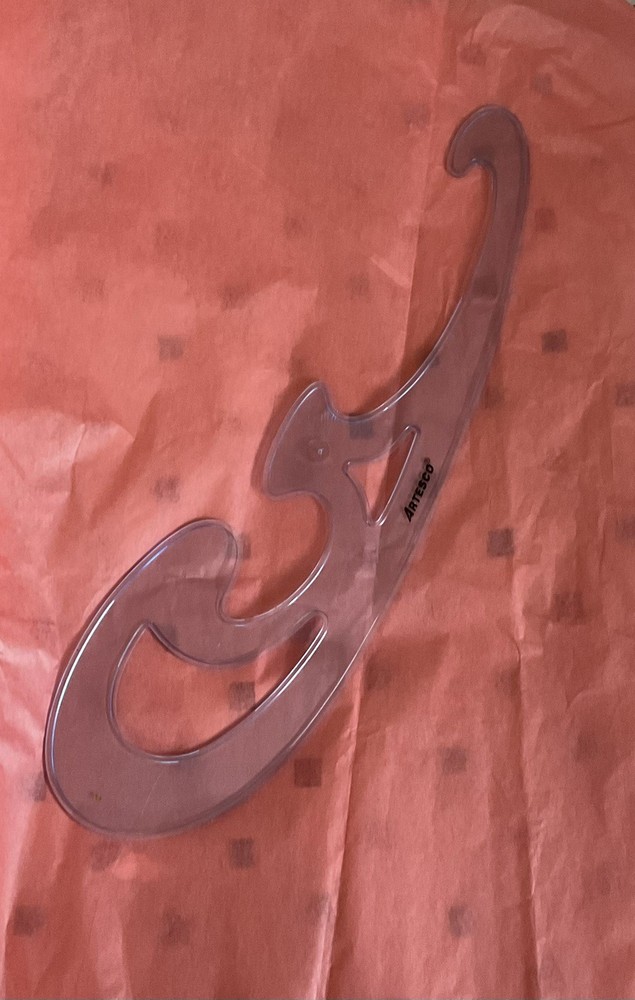 Drafting Drawing Templates 3 Pc with case vintage