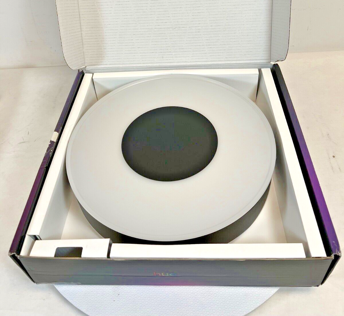 Used -Philips Hue Infuse Medium White and Color Ambiance Ceiling Light-Black