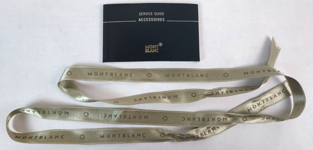 MONT BLANC Accessories Service Guide w/ Packaging Ribbon