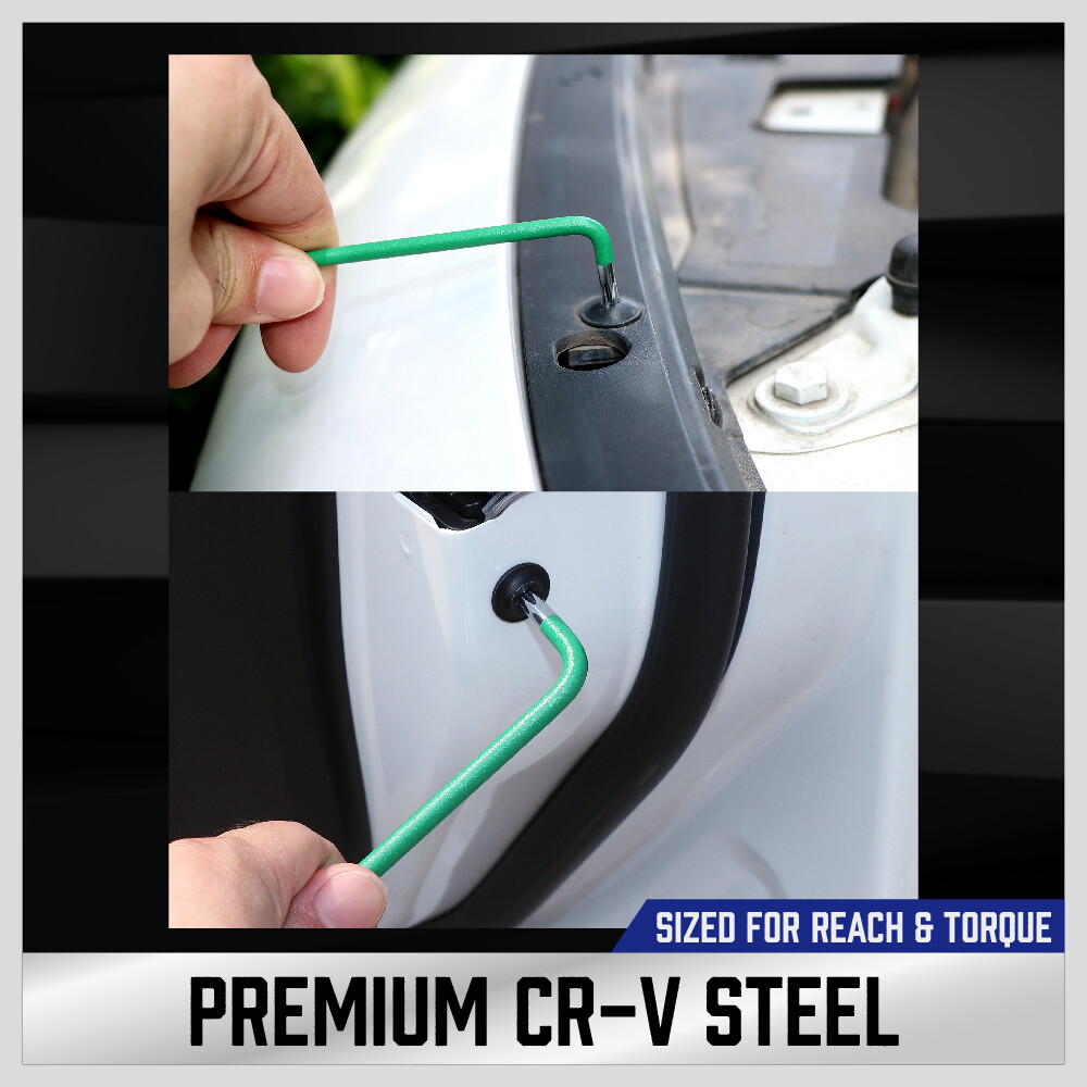 36pc Hex Key Allen Wrench Set Ball End SAE Metric Star Long Arm Industrial Grade