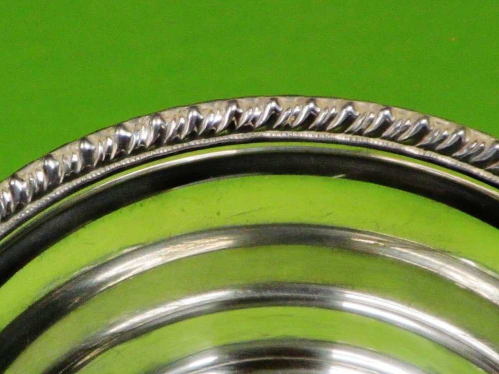 A Vintage B & M Sterling Silver Nut Bowl Underside marked Sterling