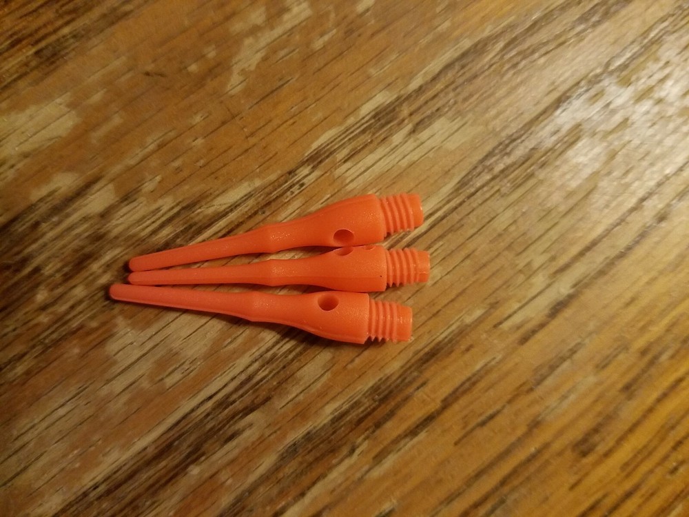 Viper Dart Accessory Tufflex III Neon Orange 2BA Thread Soft Tip Dart Points