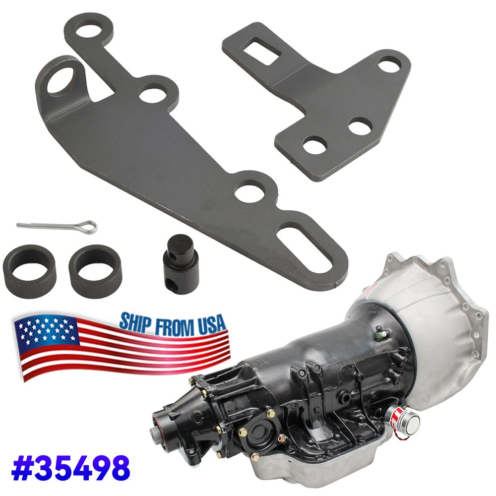 B&M Automatic Transmission Shifter Cable Bracket Kit 35498 For GM TH400 TH350US!