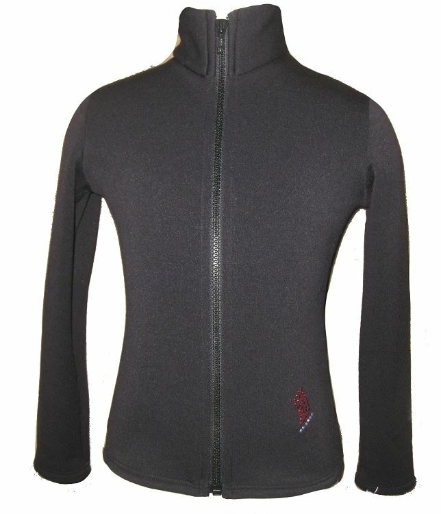 Ice Skating Jacket with AB Crystals Ice Skater Design