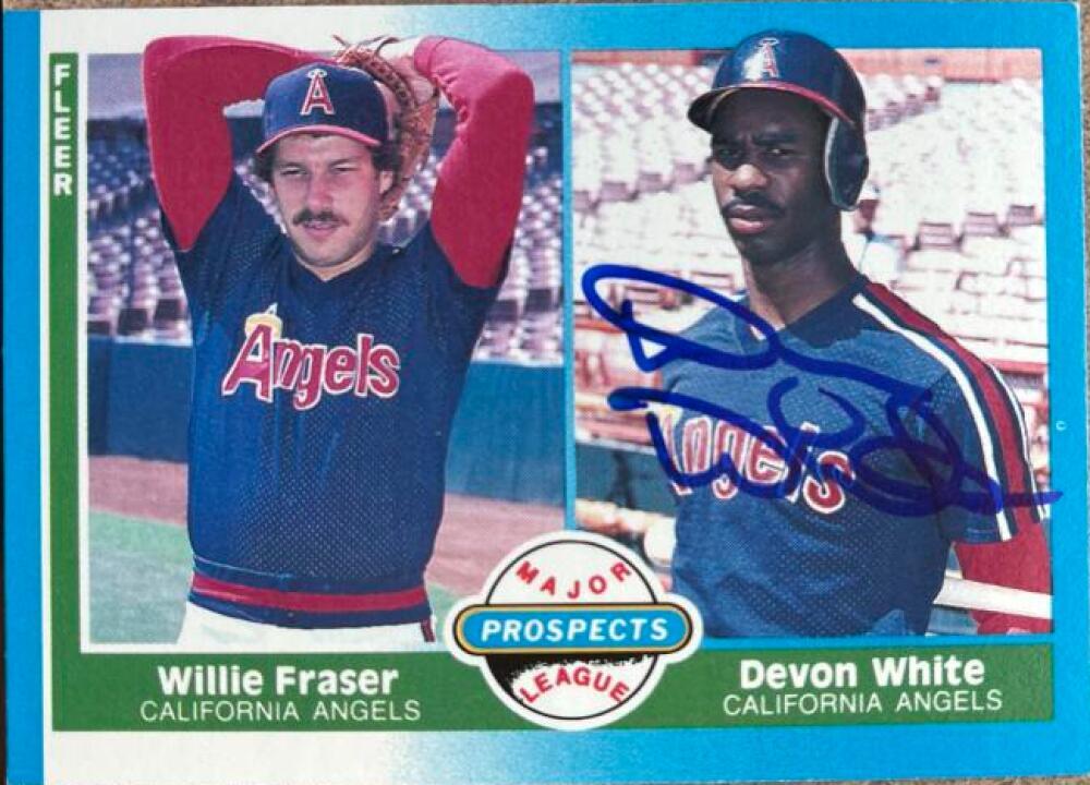 Devon White Autographed 1987 Fleer #646