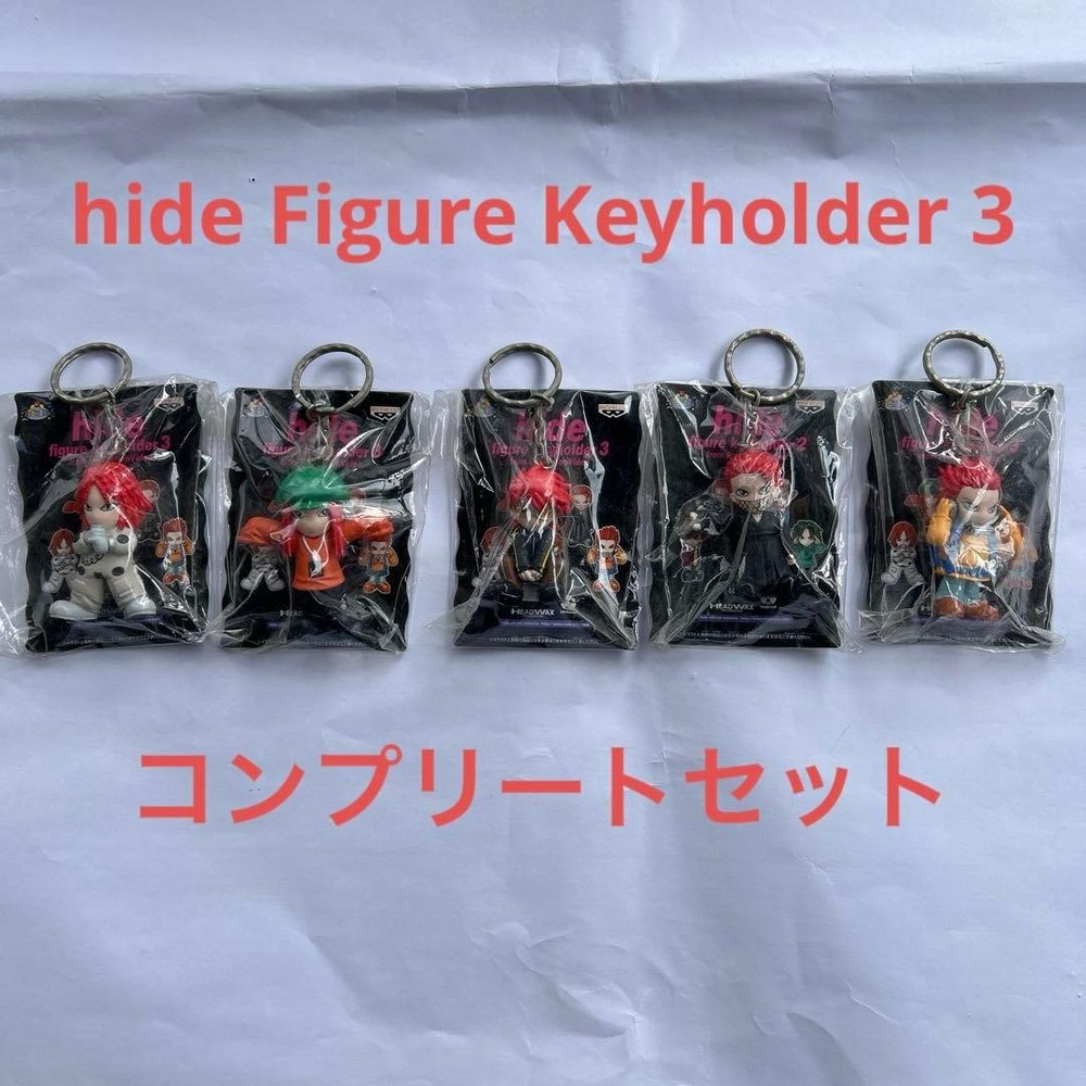 hide figure key chain 3 X JAPAN complete all 5 types