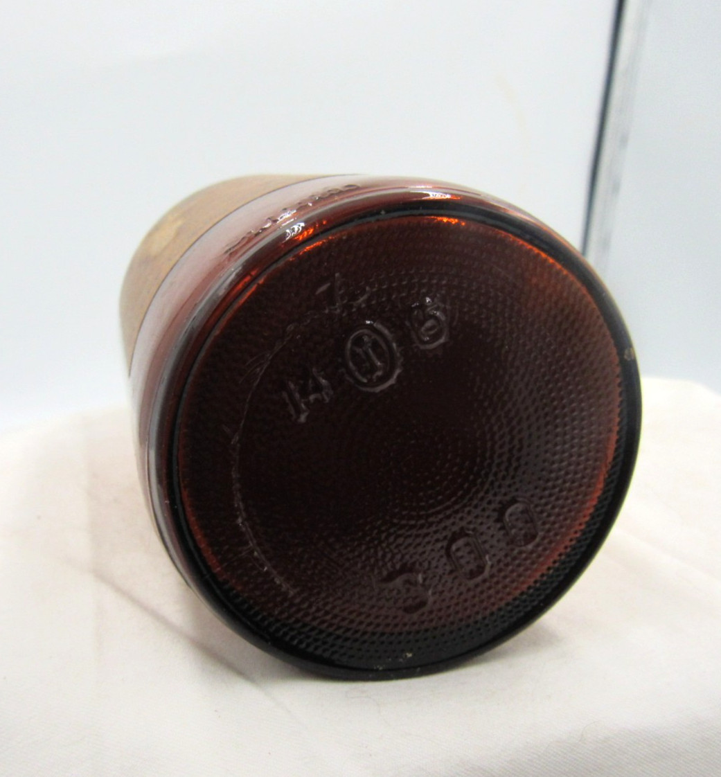 1950's Merck & CO Rahway NJ Benzocaine 5" Amber Medicine bottle