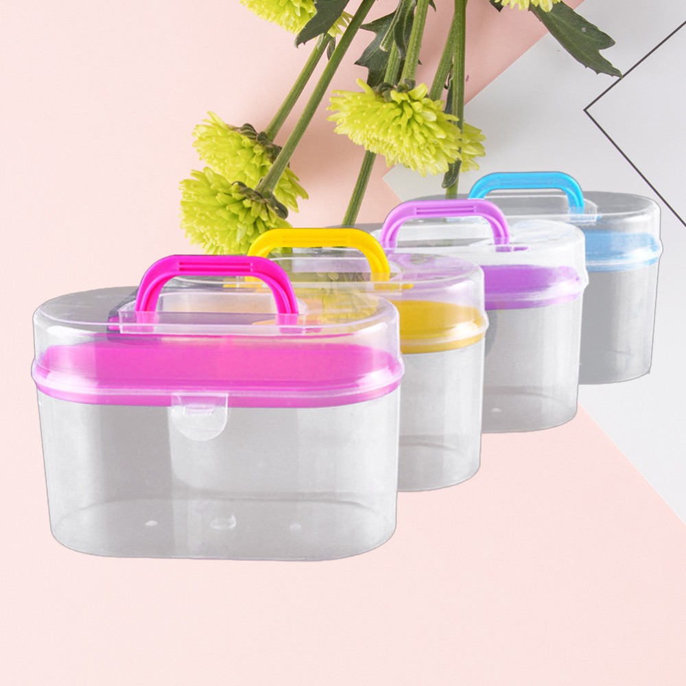 Portable Container Craft Storage Organizer Sewing Thread Box Supply Kit