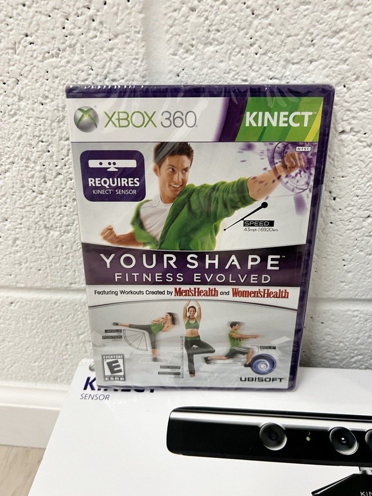 Xbox 360 Kinect Sensor Bundle with Let’s Cheer & Your Shape Games Tested Works